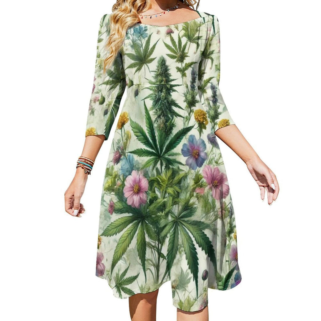 HER.B Garden Sweetheart Dress white