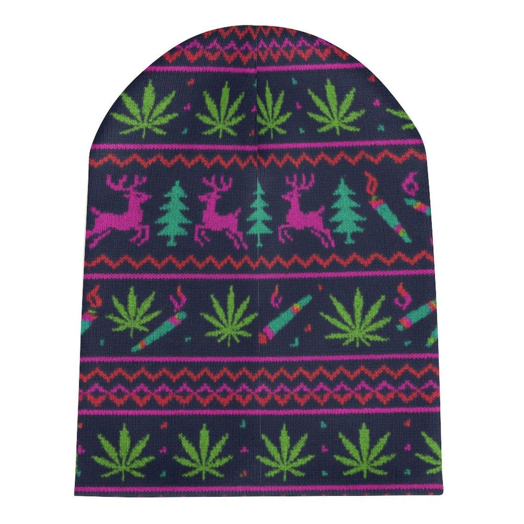 Full printed knitted hat All Over Print Knit Beanie