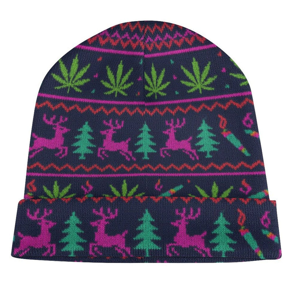 Full printed knitted hat All Over Print Knit Beanie