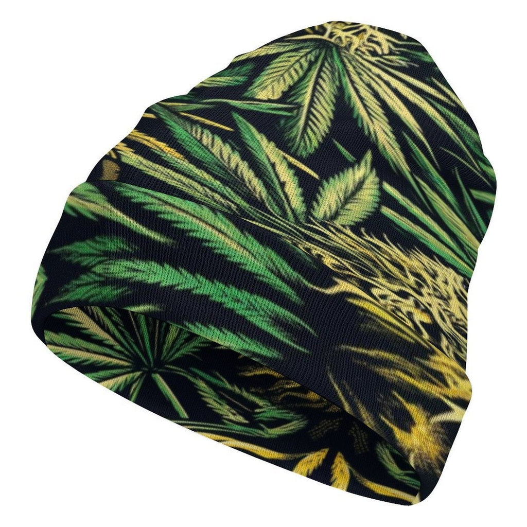 Big Buds Beanie — flat lay top-down view