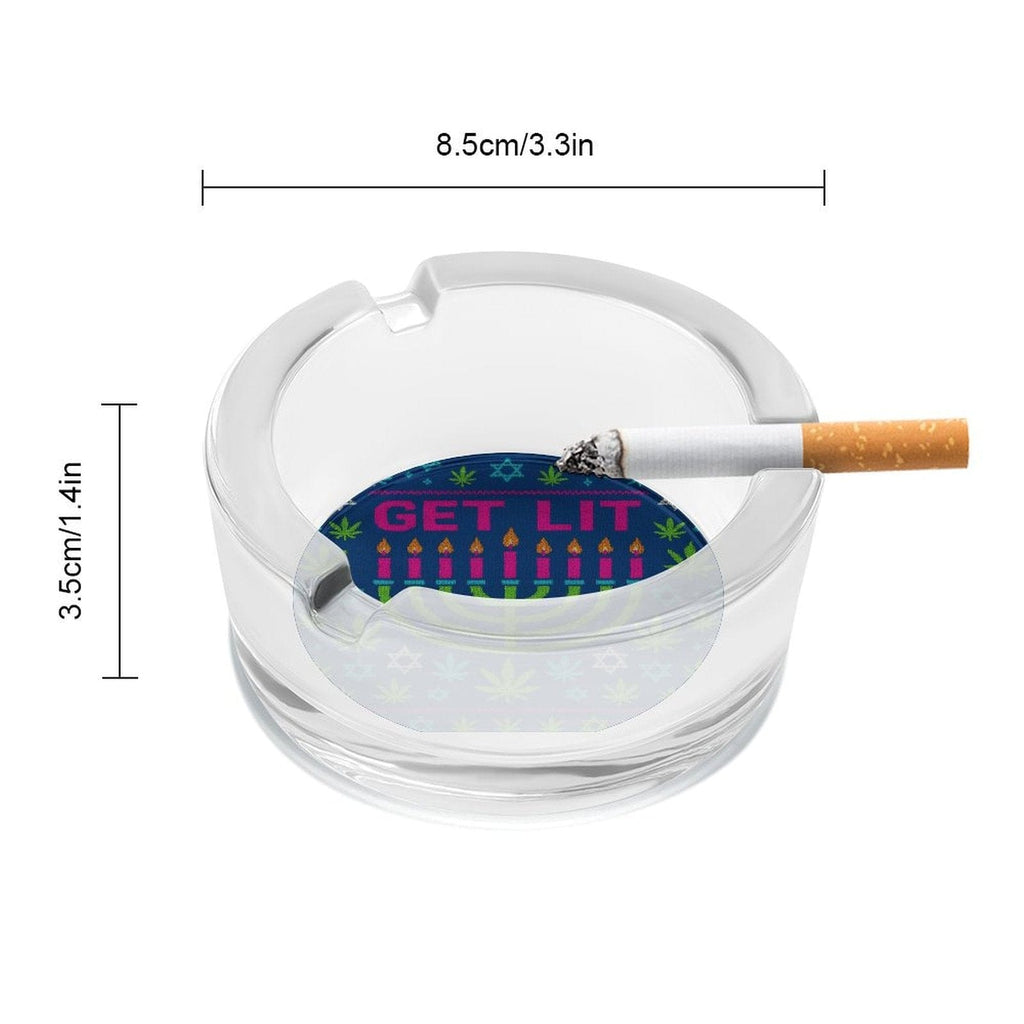 Get LIT Glass Ashtray