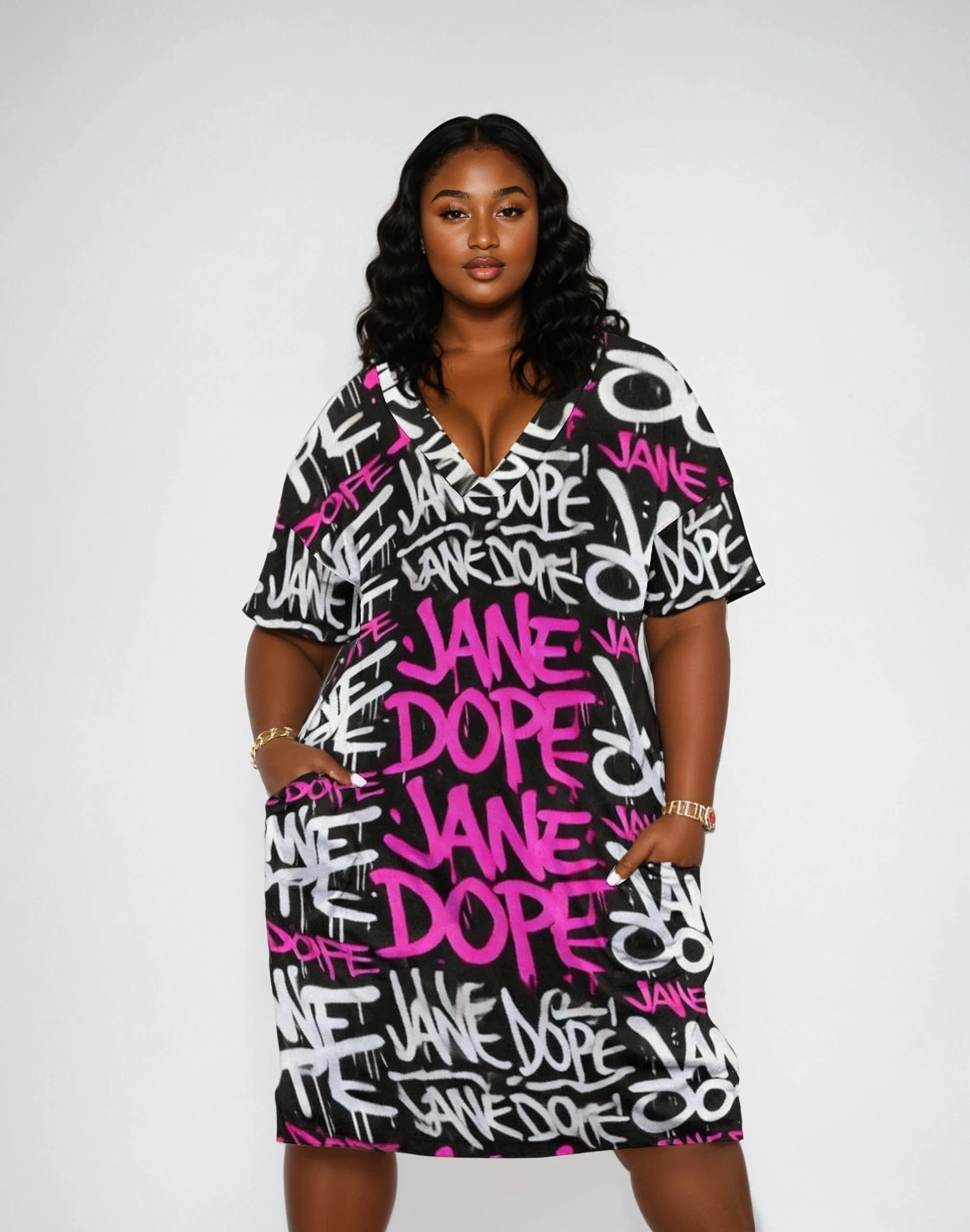 DANK! Pocket Dress White S