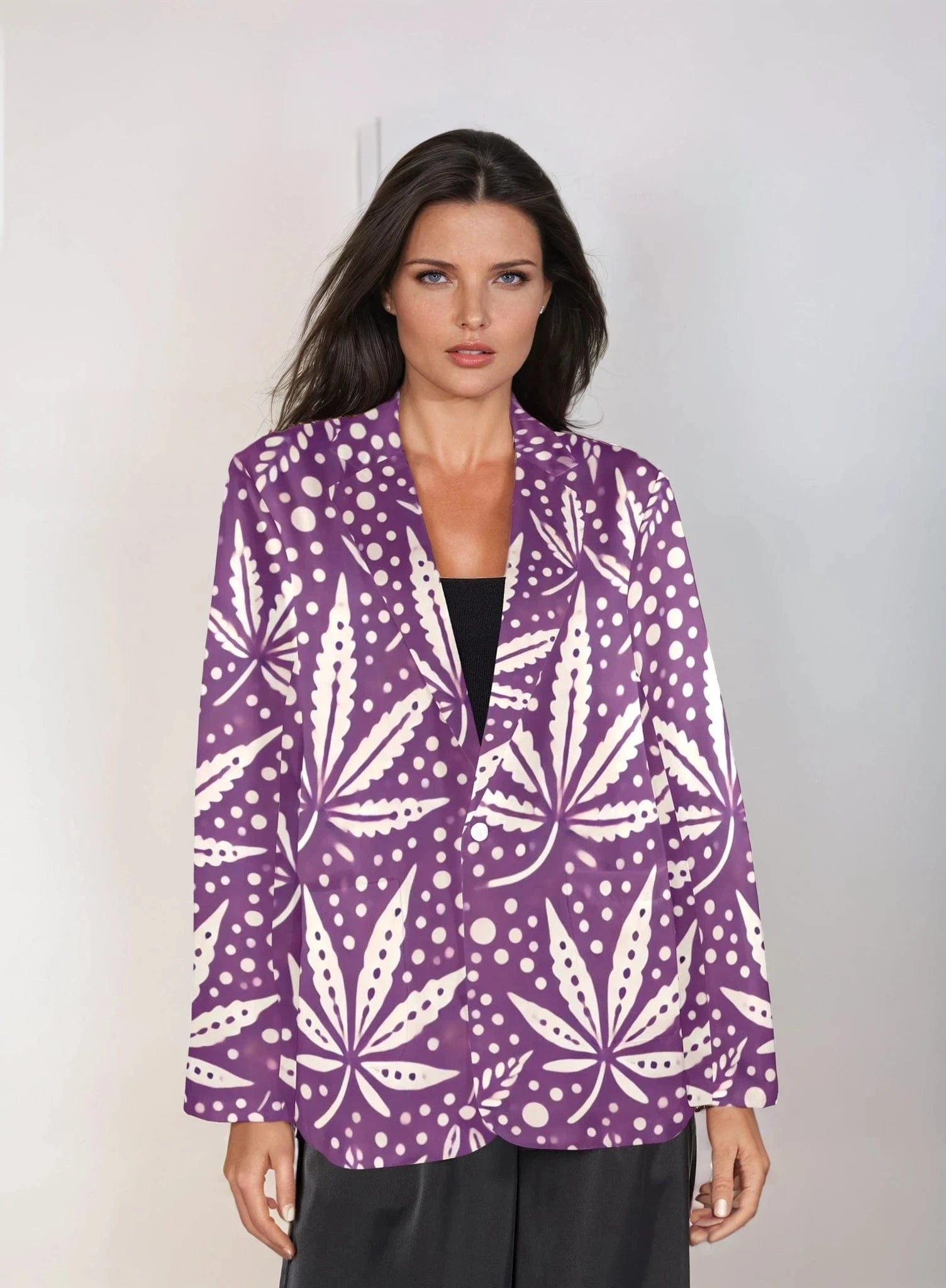 Purps Boss Blazer 2XS Women's All Over Print Blazer (H64)
