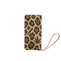 Leopard Clutch Wallet — closed front view