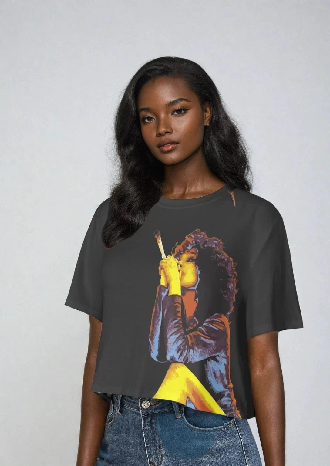 Hotbox Goddess Crop Top Women's Cropped T-shirt (T80)