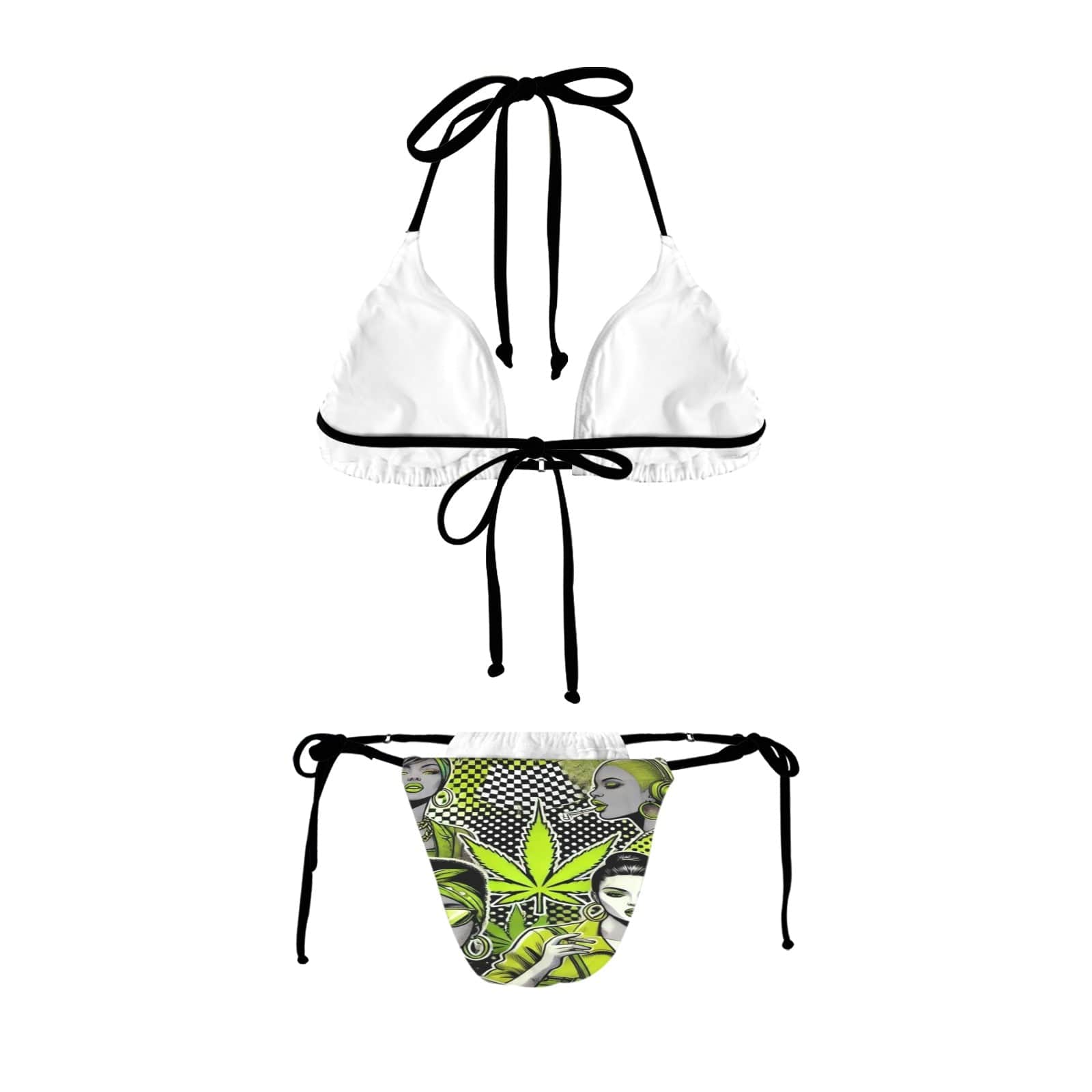 Bad B String Bikini Plus Set Women's Halter String Bikini Set