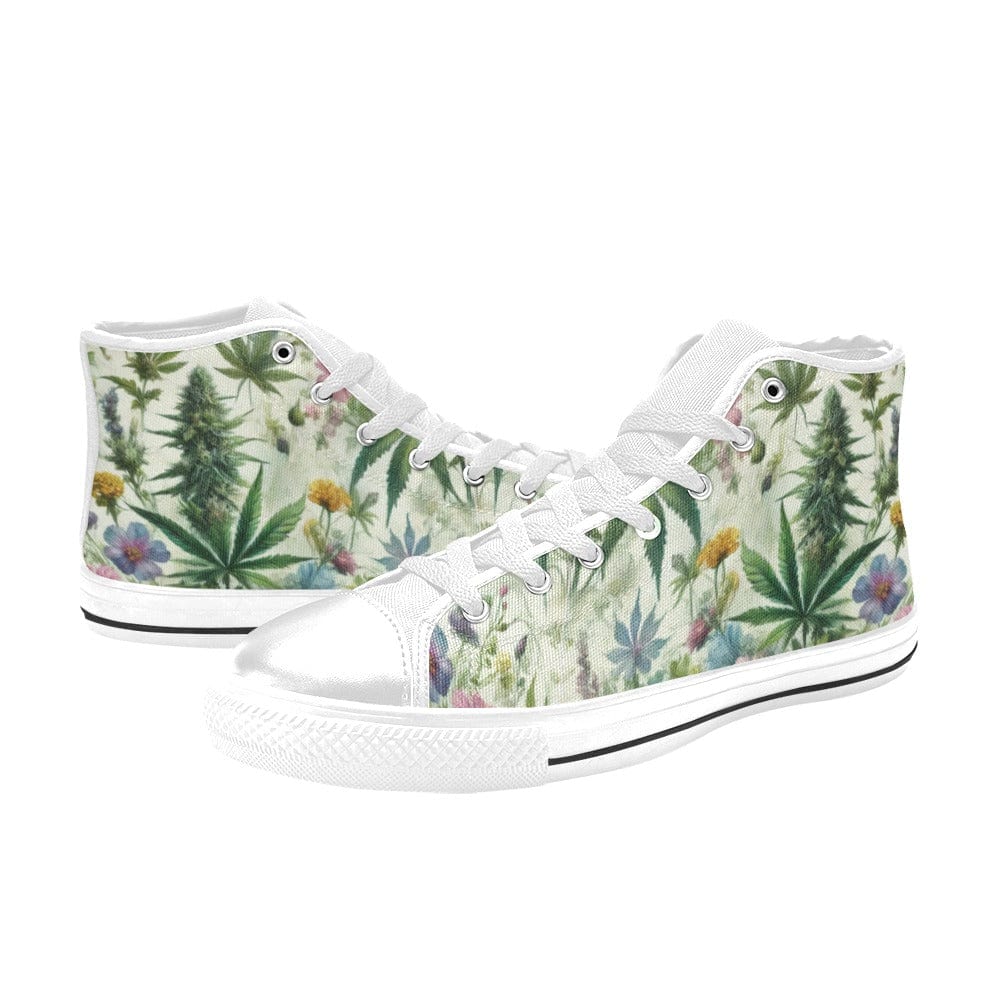 HER.B Garden High Tops Women's High Top Canvas Shoes (017)