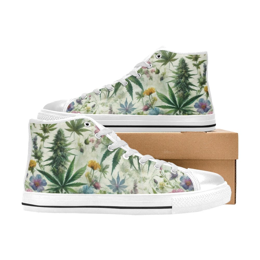 HER.B Garden High Tops Women's High Top Canvas Shoes (017)