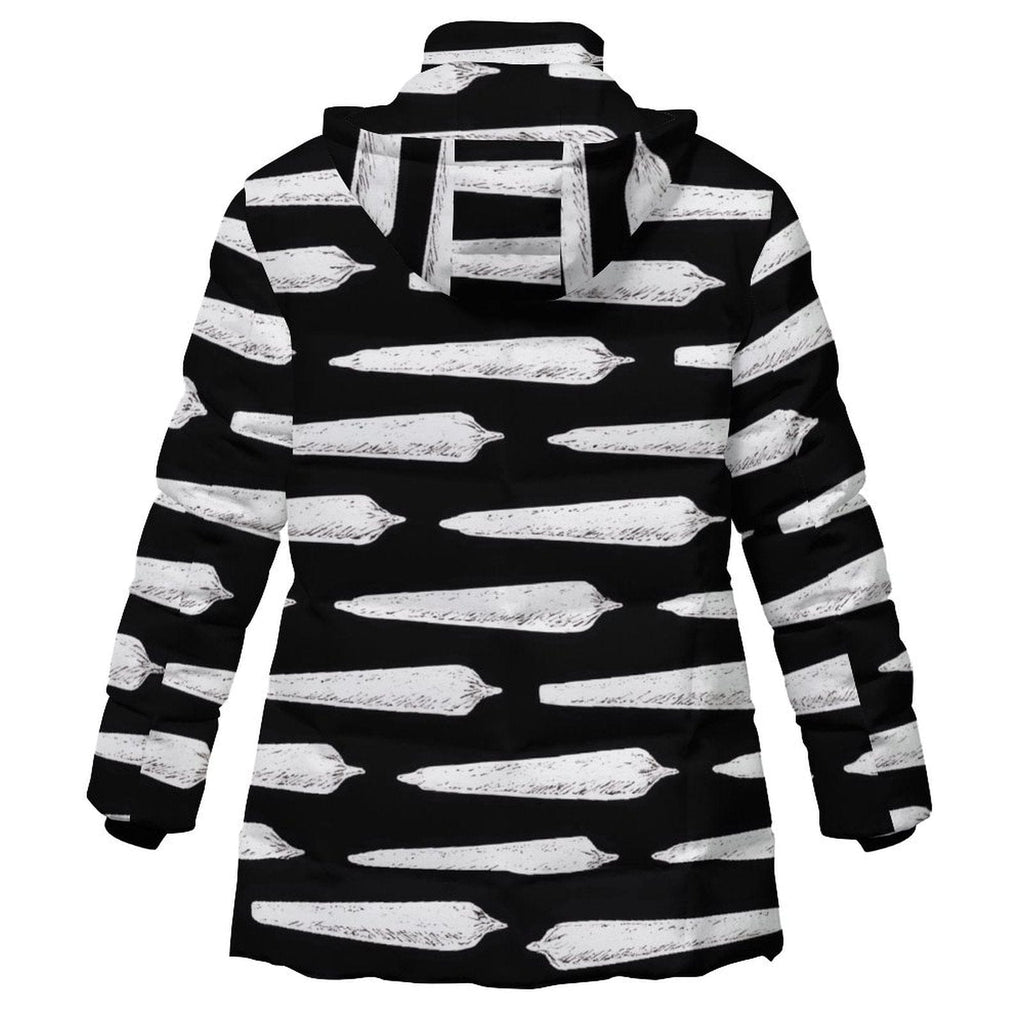 Pre Rolled Hooded Puffer Coat winter jacket