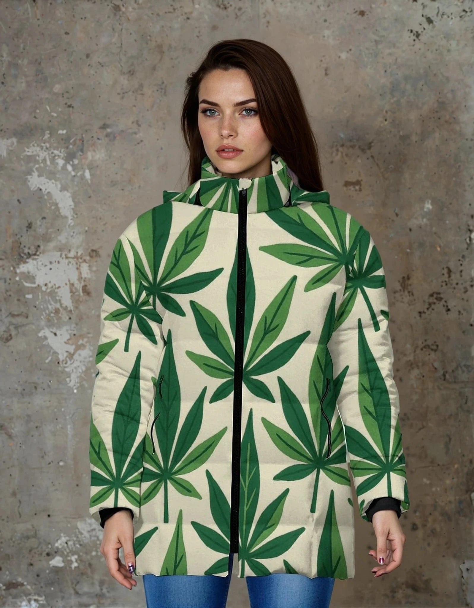 Women's Hooded Puffer Coat winter jacket