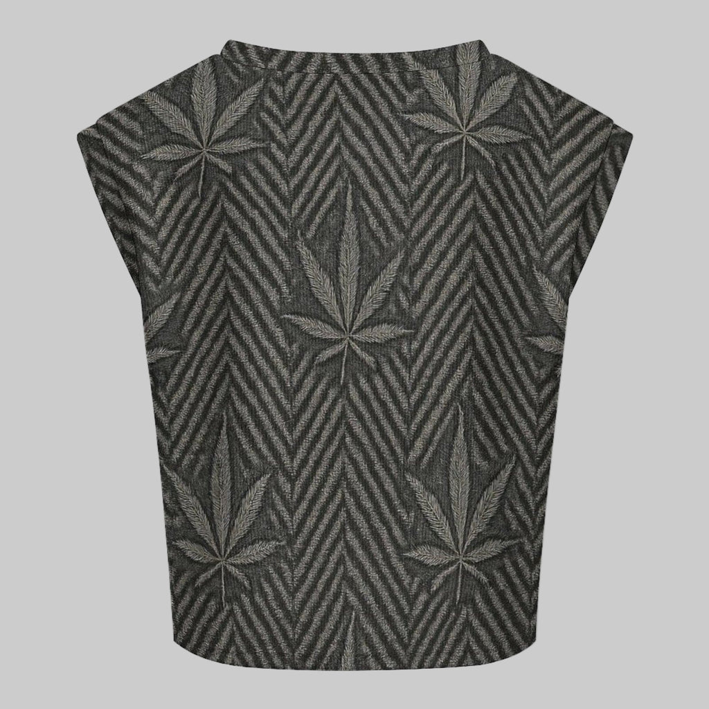 Herbingbone Knit vibe Tank vest