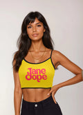 Jane Dope Crop Tank S Women's Spaghetti Strap Crop Top (T67)