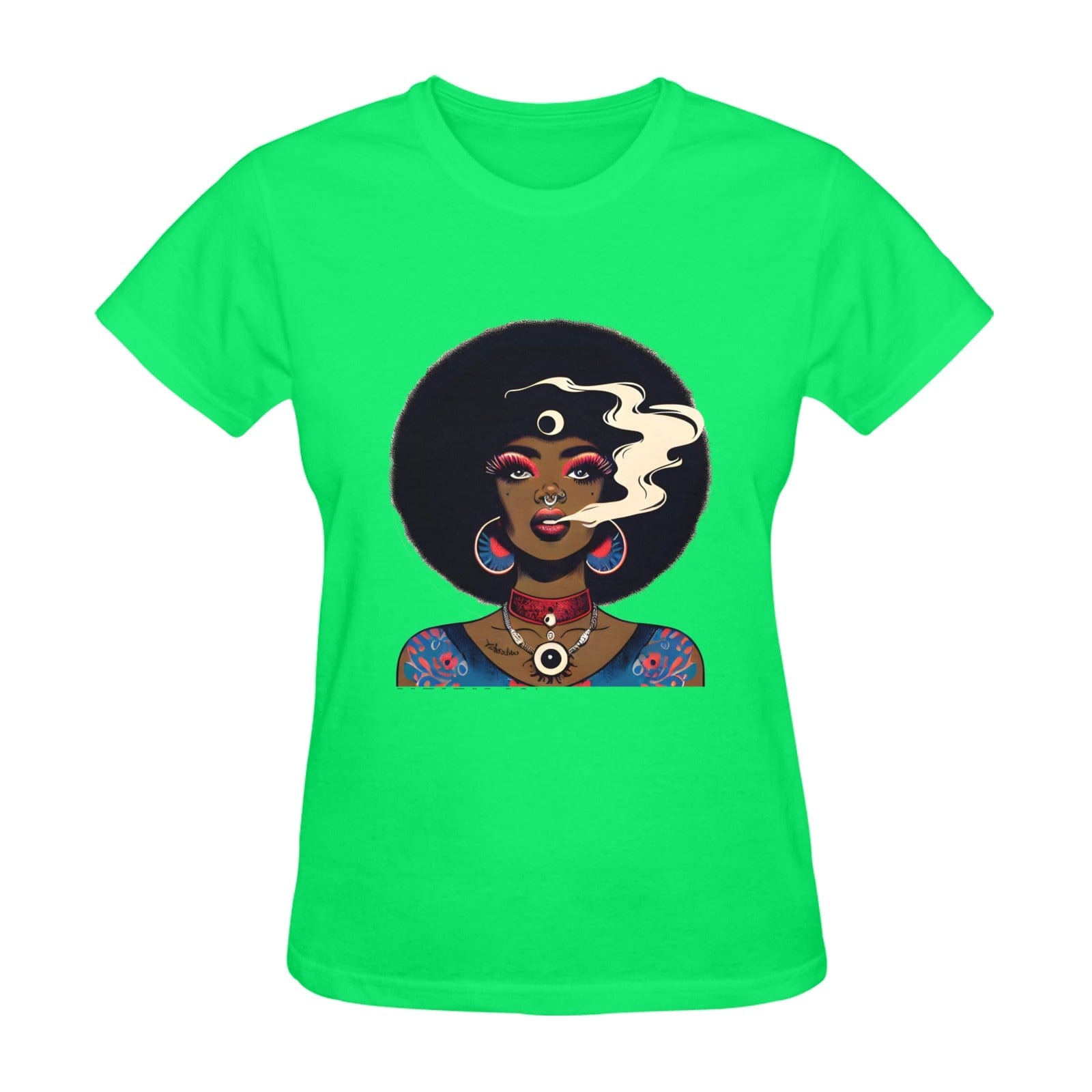 Au Natural Dope T green women's T shirt