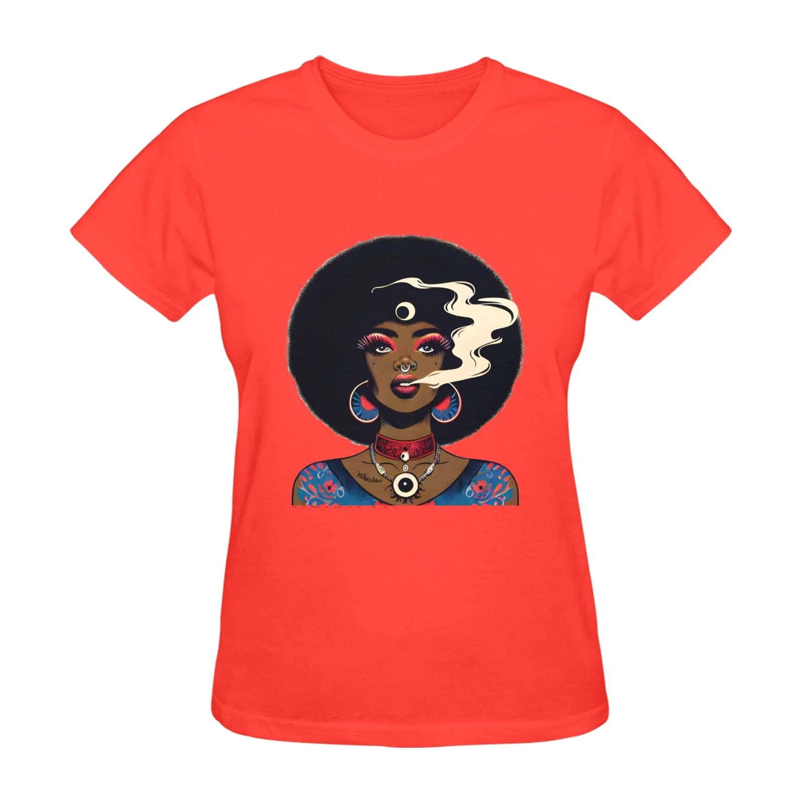 Au Natural Dope T orange women's T shirt