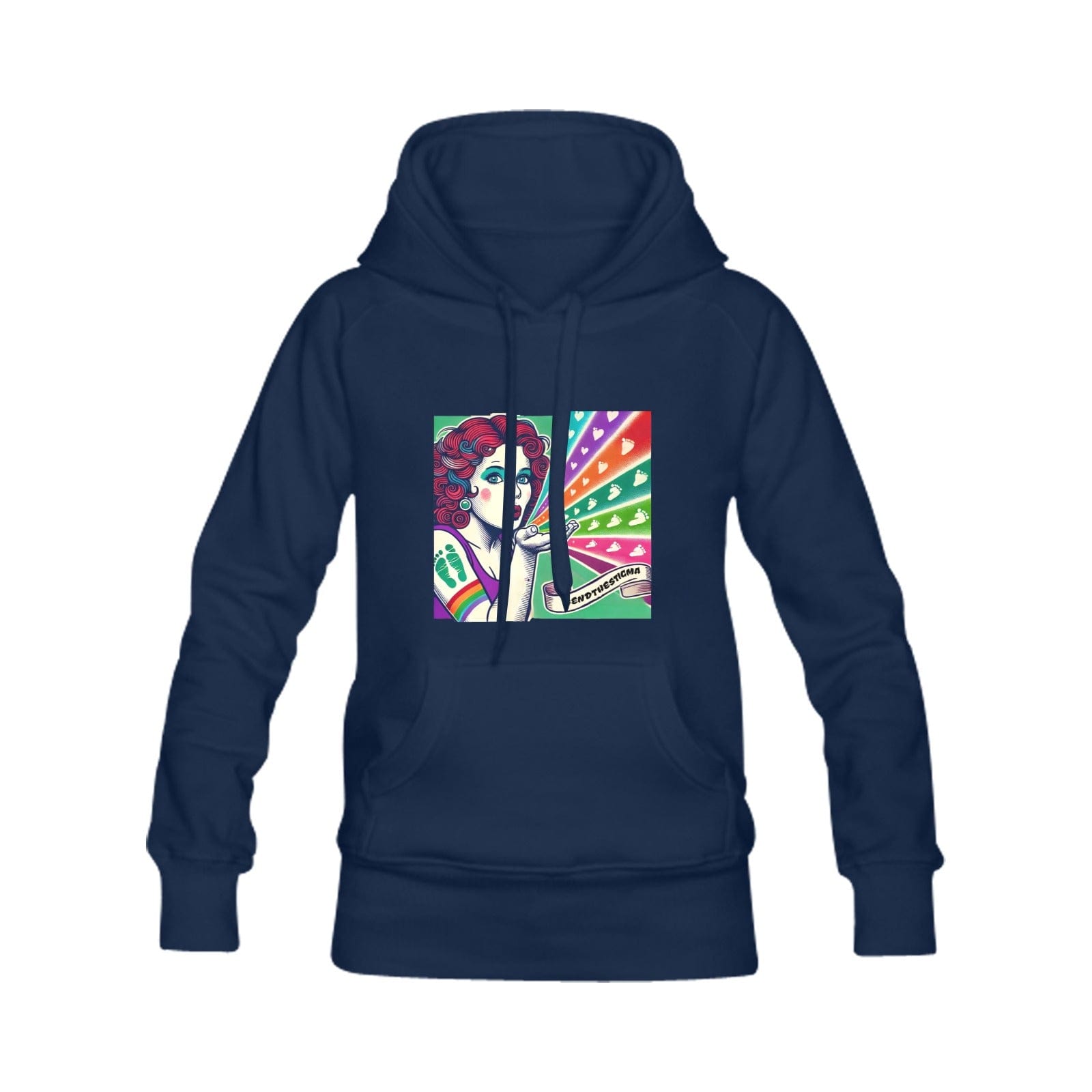Canadian Stoner Girl Hoodie Canadian Stoner Girl Hoodie - Navy Men's Classic Hoodie (Remake) (Model H10)