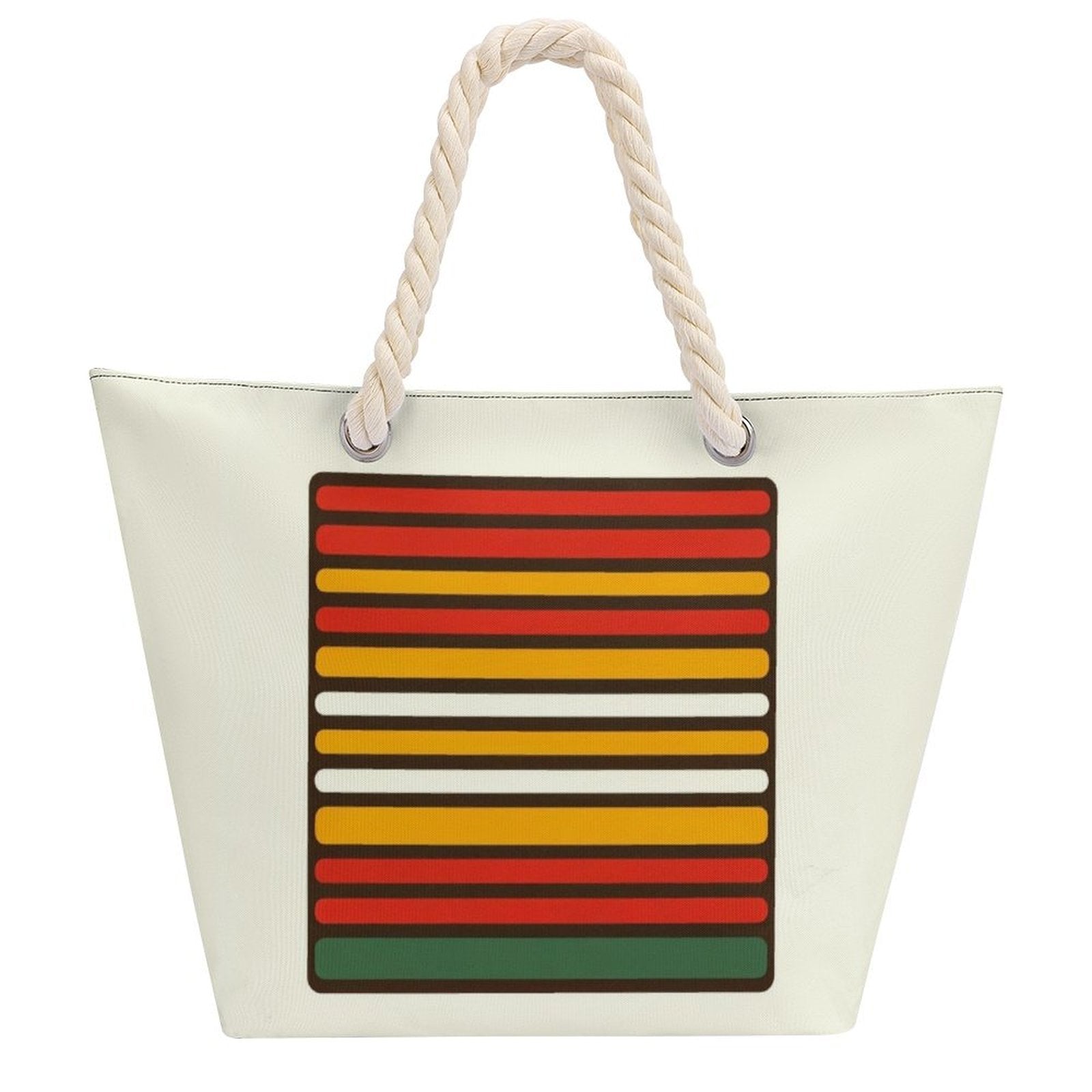 56 HOPE Hemp Rope Tote Bag white 54x35x16cm Tote Handbags (1642)