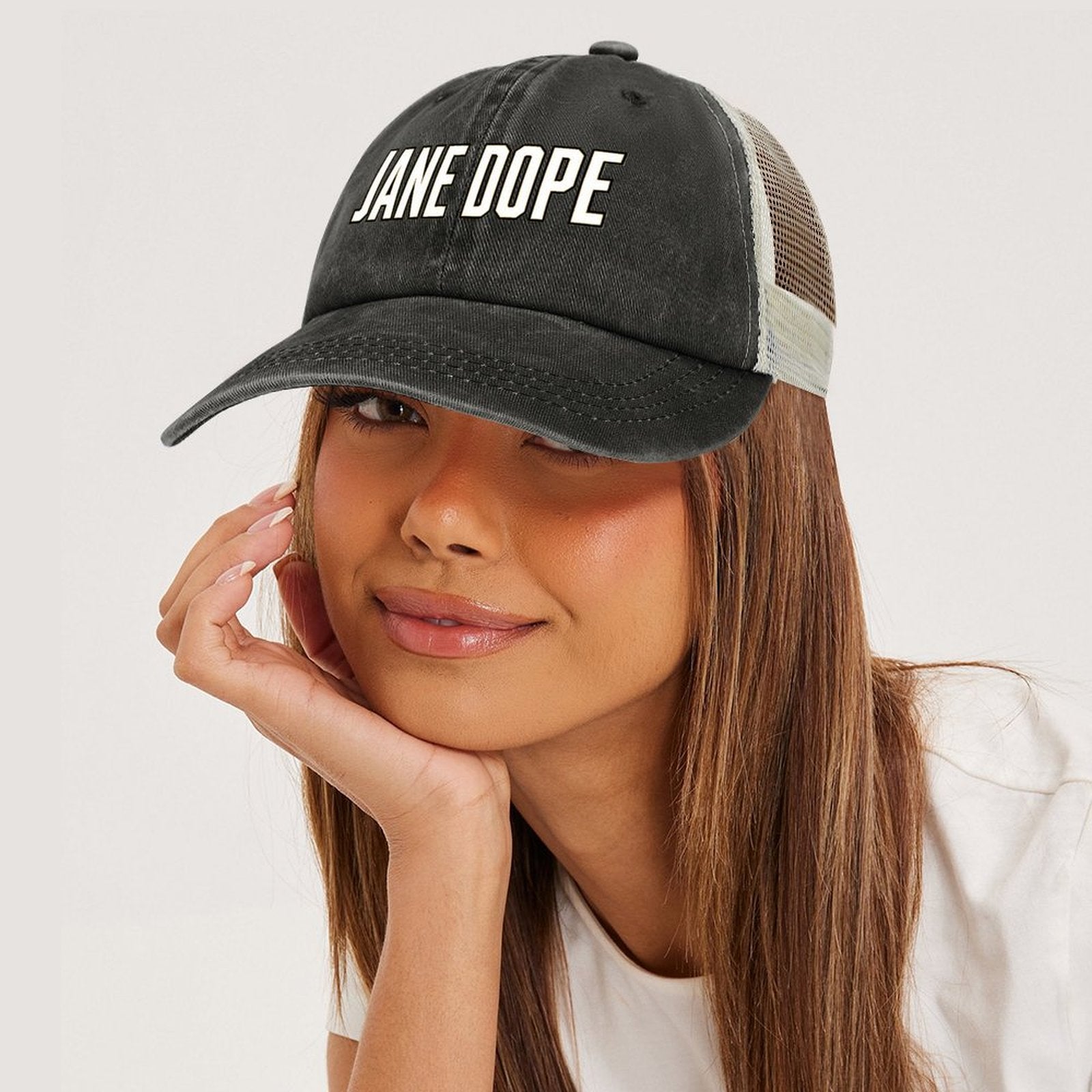 DOPE CUP '26 Trucker Hat — black colourway