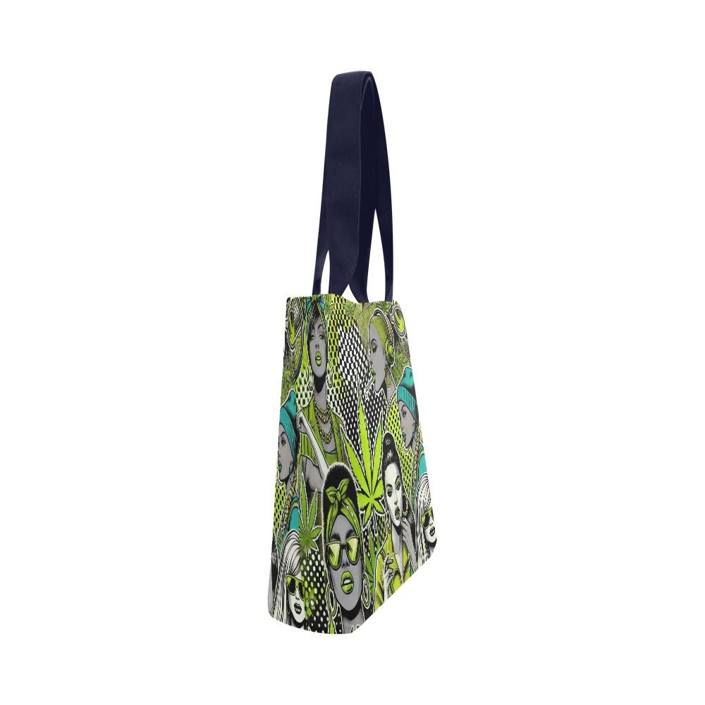 Bad B Beach Tote — back view showing full print