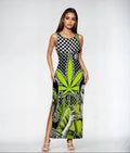 Bad B Bodycon Side Slit Long Dress long dress