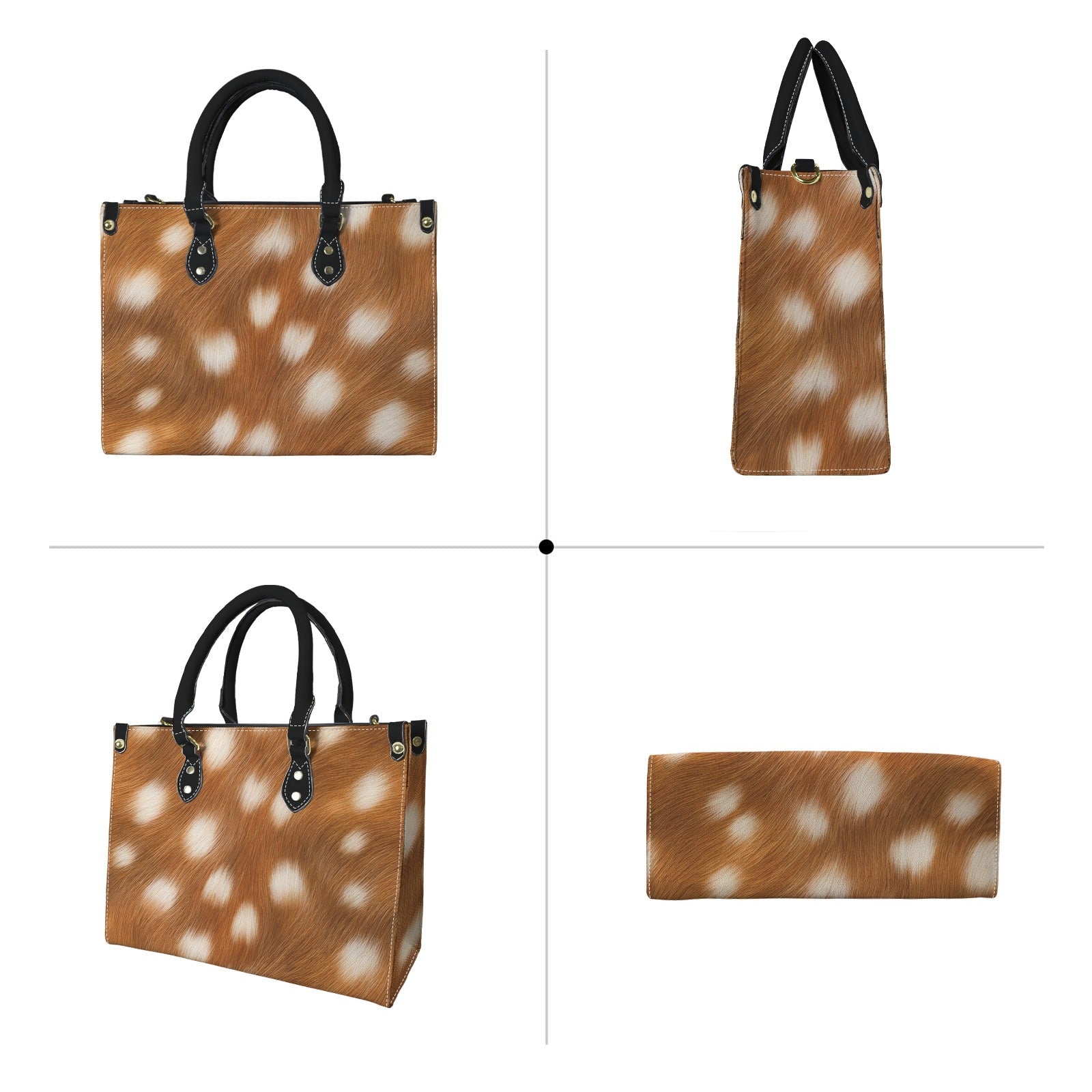 Bambi Purse Vegan Leather — open interior view