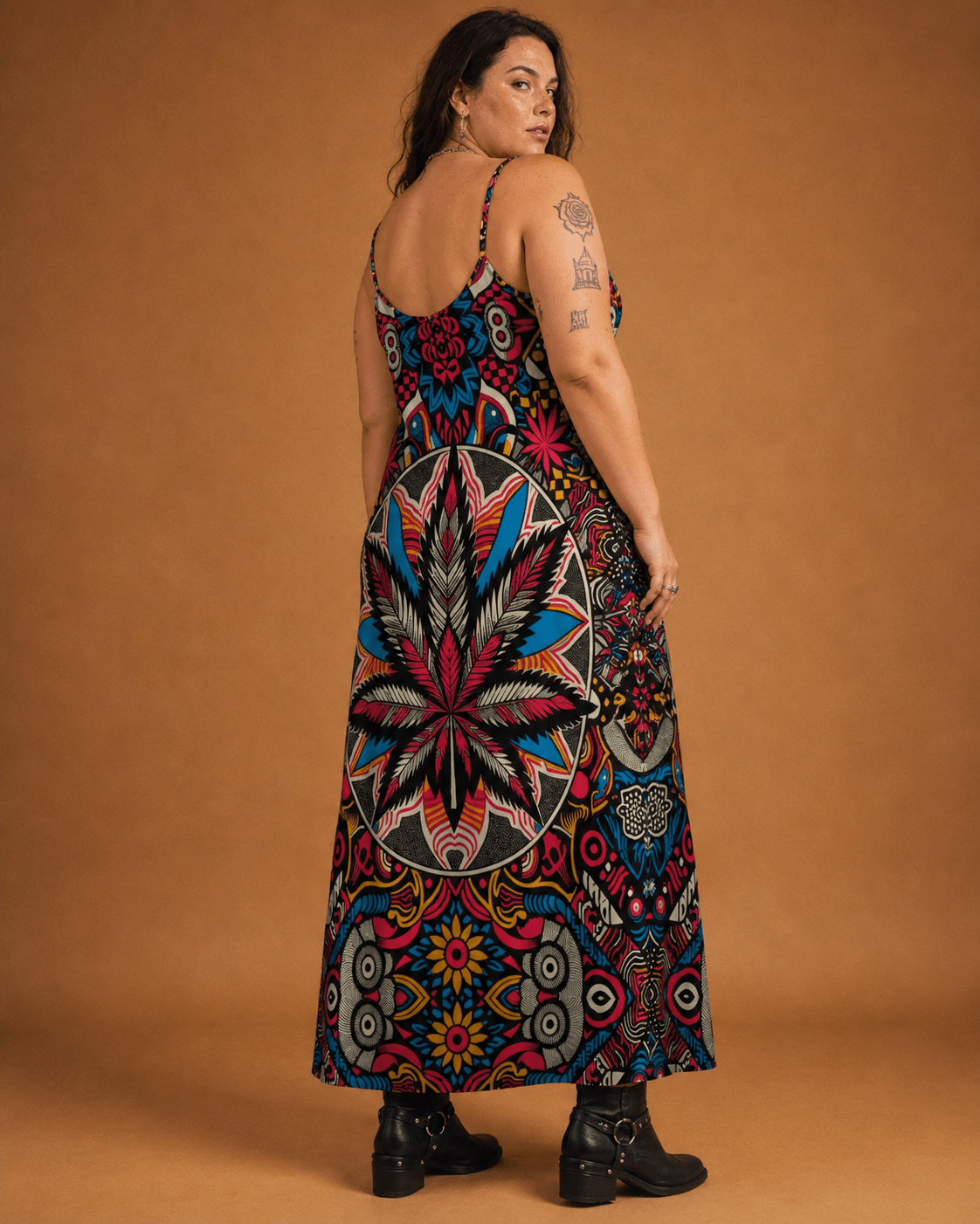 Batik Bliss Long Sleeveless Dress Artsadd