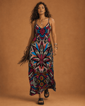 Batik Bliss Long Sleeveless Dress Artsadd