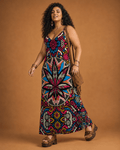 Batik Bliss Long Sleeveless Dress Artsadd
