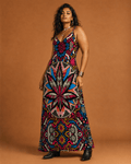 Batik Bliss Long Sleeveless Dress Artsadd