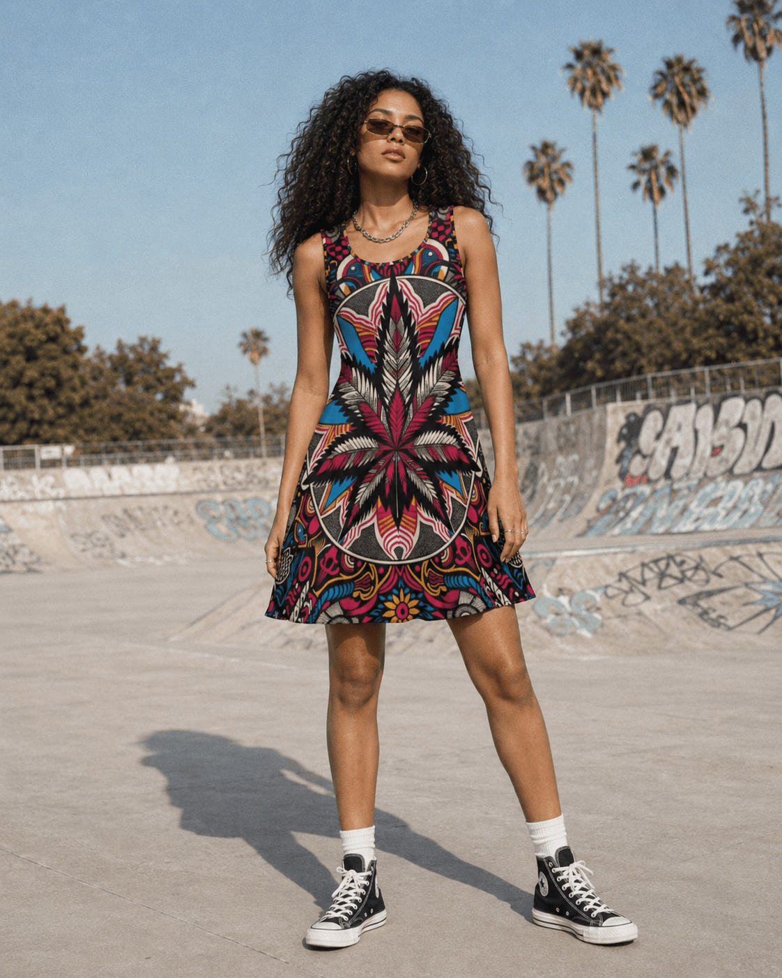 Batik Bliss Skater Dress Artsadd