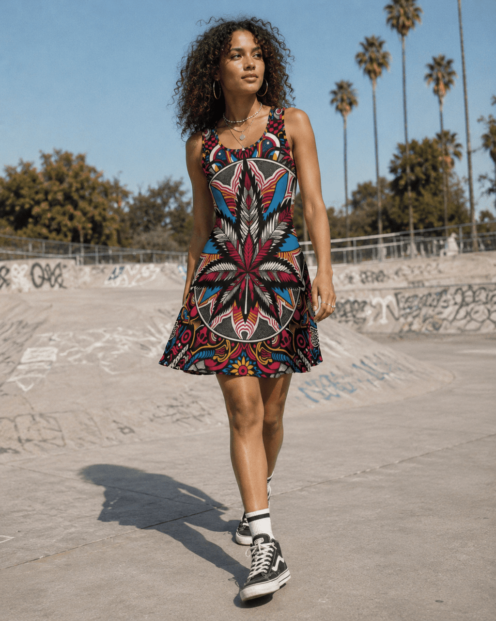 Batik Bliss Skater Dress Artsadd