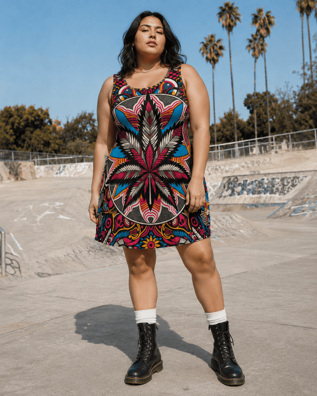 Batik Bliss Skater Dress Artsadd