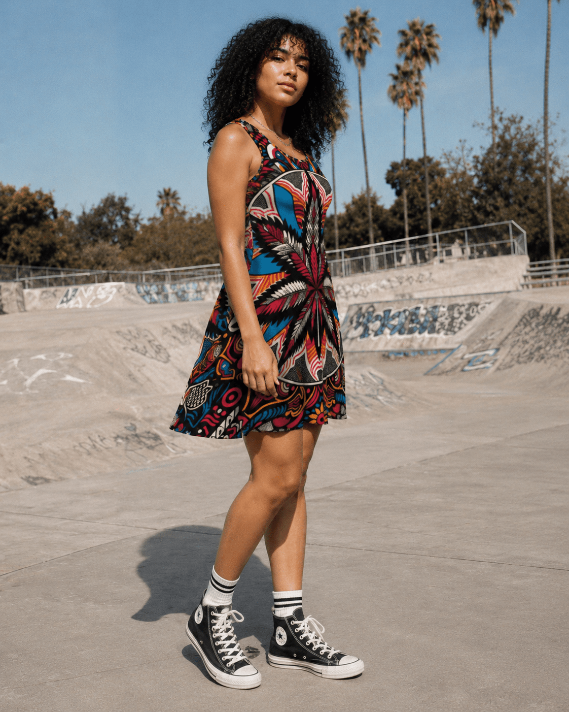 Batik Bliss Skater Dress Artsadd