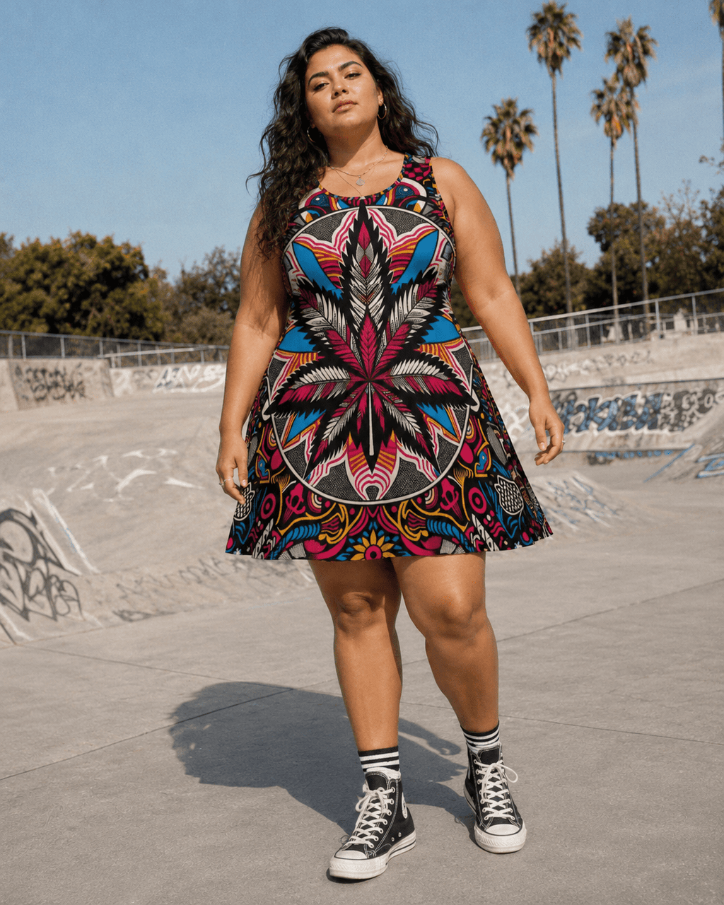 Batik Bliss Skater Dress Artsadd