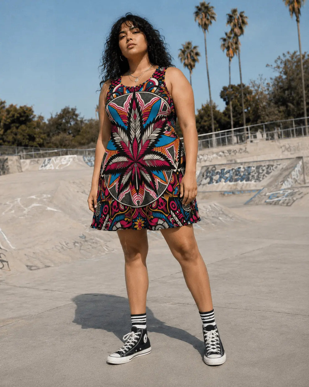 Vestido Patinadora Batik Bliss