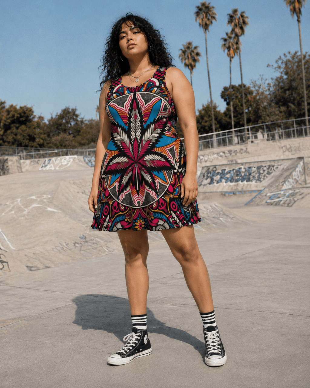 Batik Bliss Skater Dress Artsadd