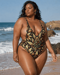 Batik Buds Deep V Swimsuit e-joyer
