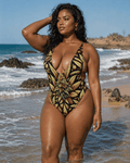 Batik Buds Deep V Swimsuit e-joyer