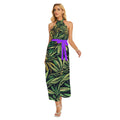 Big Buds Halter Dress White dress