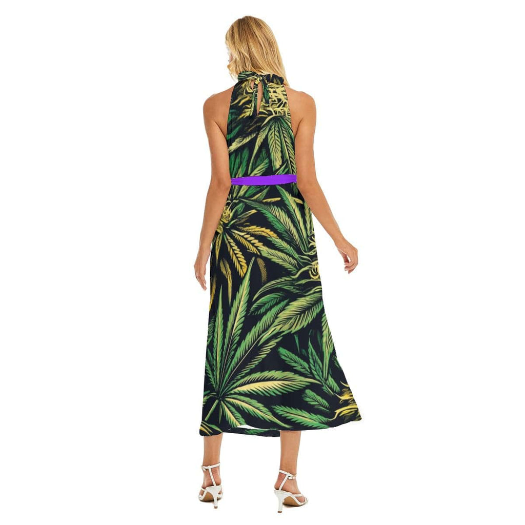 Big Buds Halter Dress dress