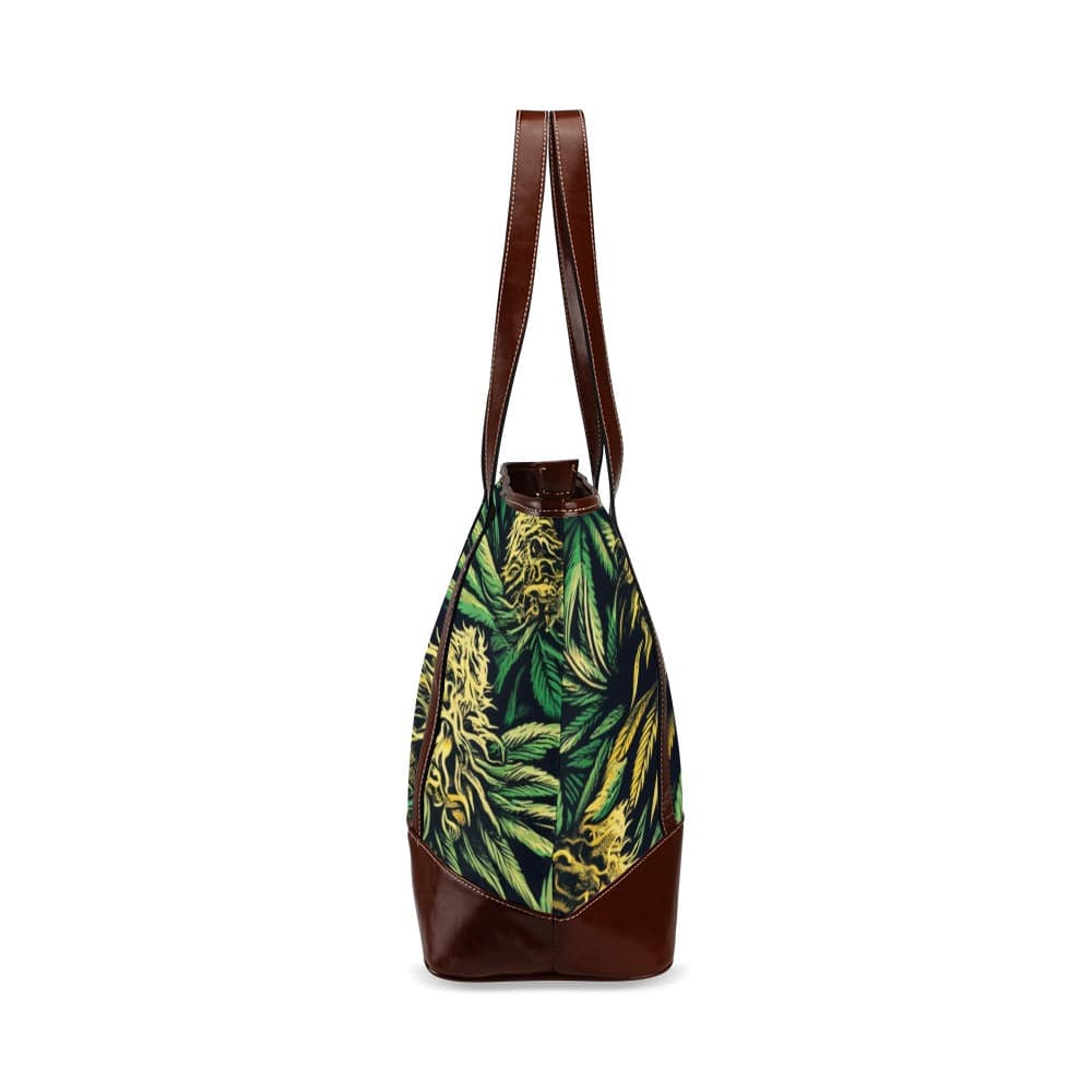 Big Buds Leathery Tote Tote Handbags (1642)