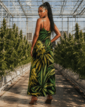 Big Buds Long Sleeveless Dress Artsadd