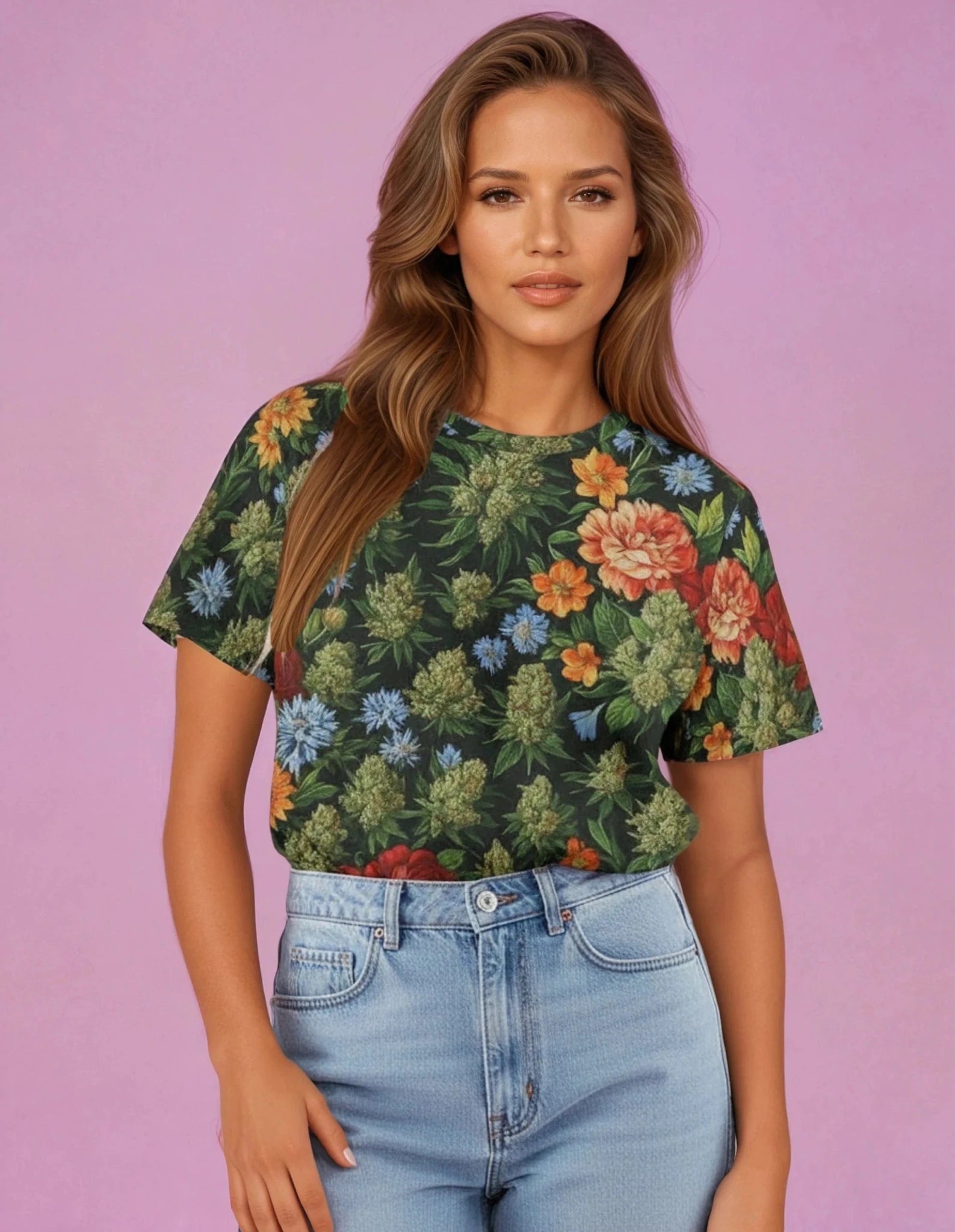 Bloom Cotton T — lifestyle styled shot
