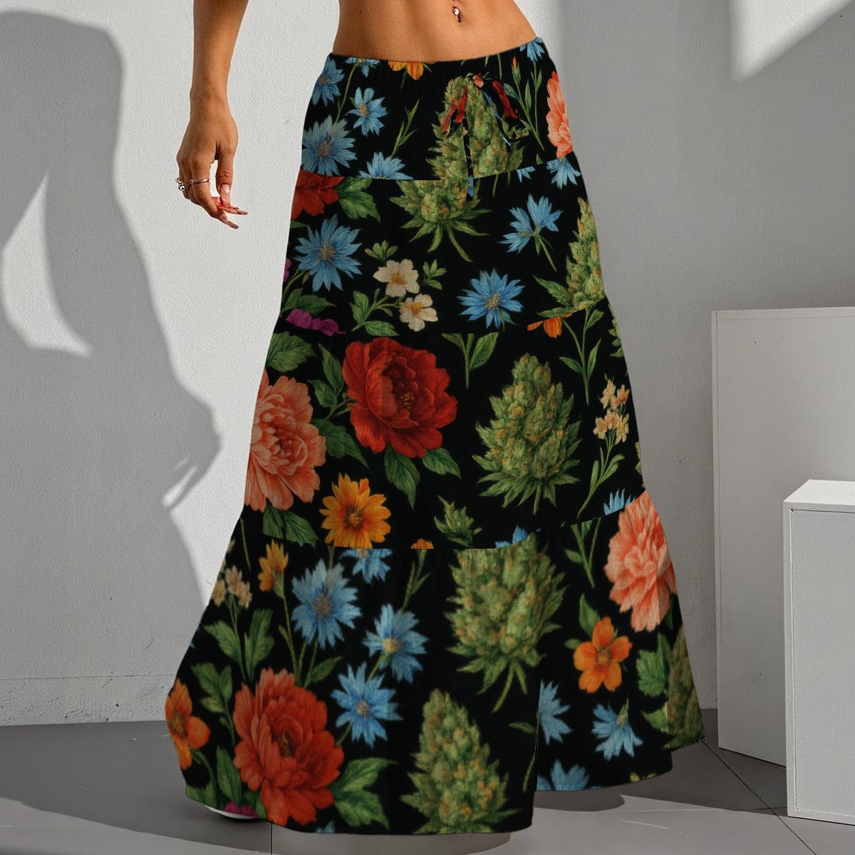 Bloom Pleated Skirt — back view