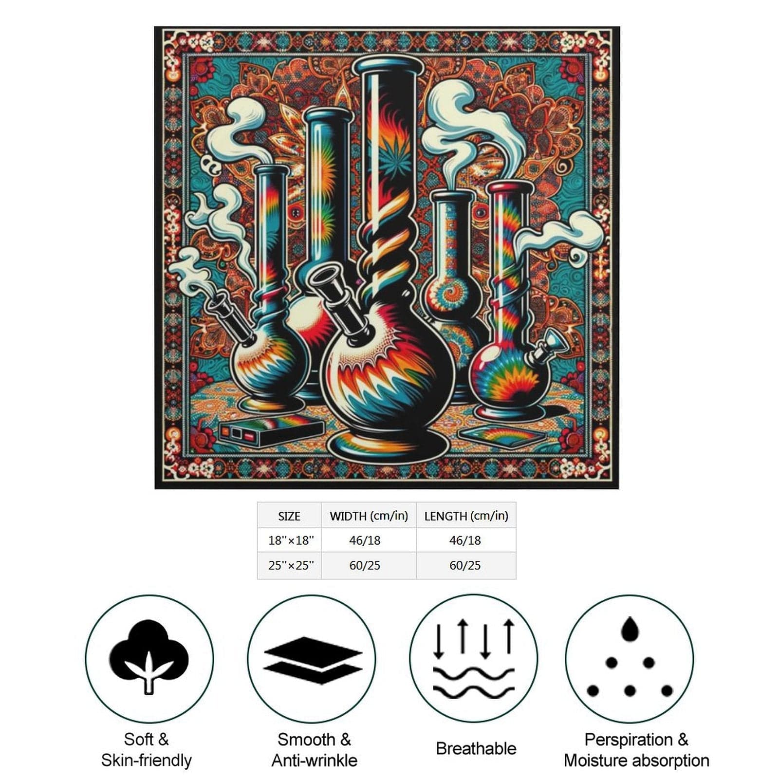 Bong Scarf — tied as neckerchief lifestyle shot