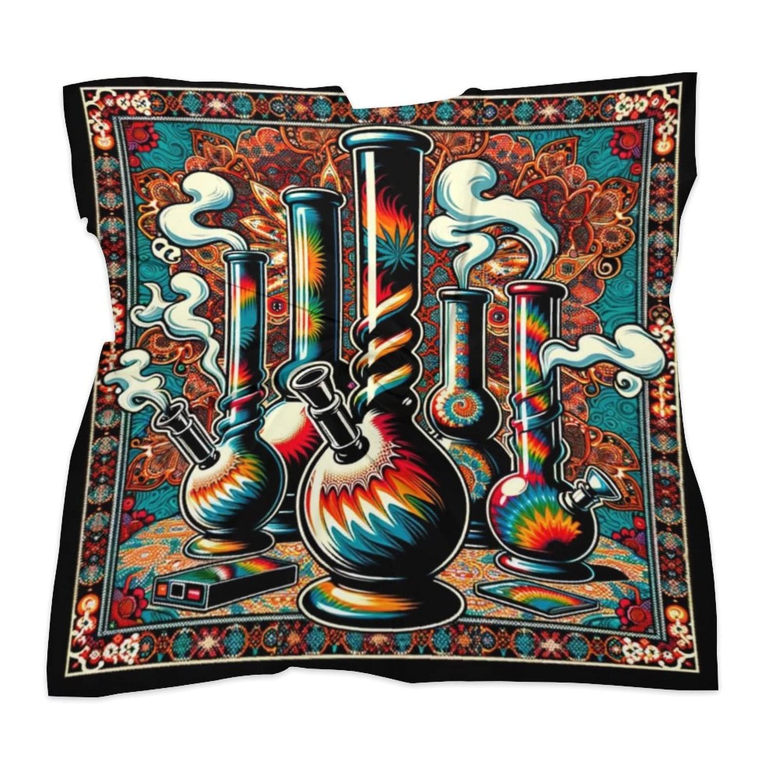 Jane Dope Bong Scarf — bong graphic print kerchief scarf