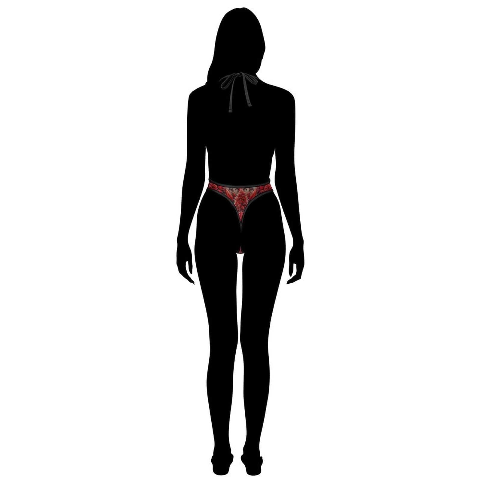 Buds & Lace V Thong lingerie