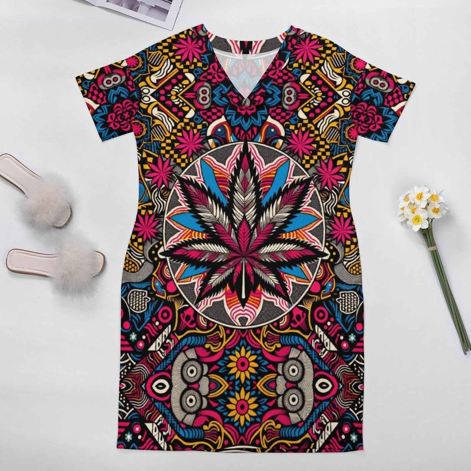 Batik Pocket Dress