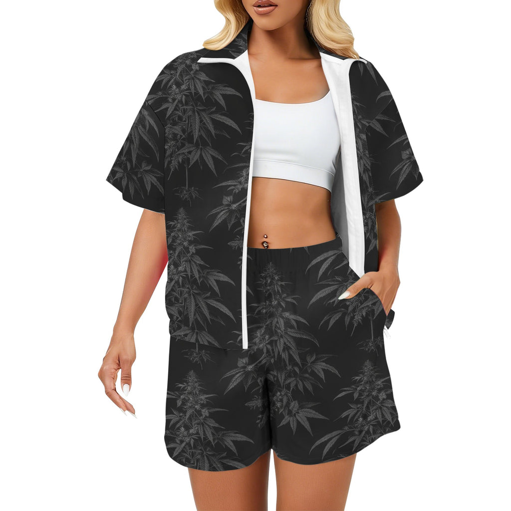 Windbreaker & Shorts Set — windbreaker front detail