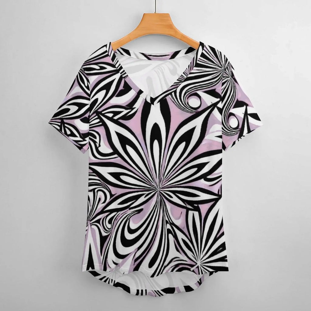 Putcci V neck T women's T shirt