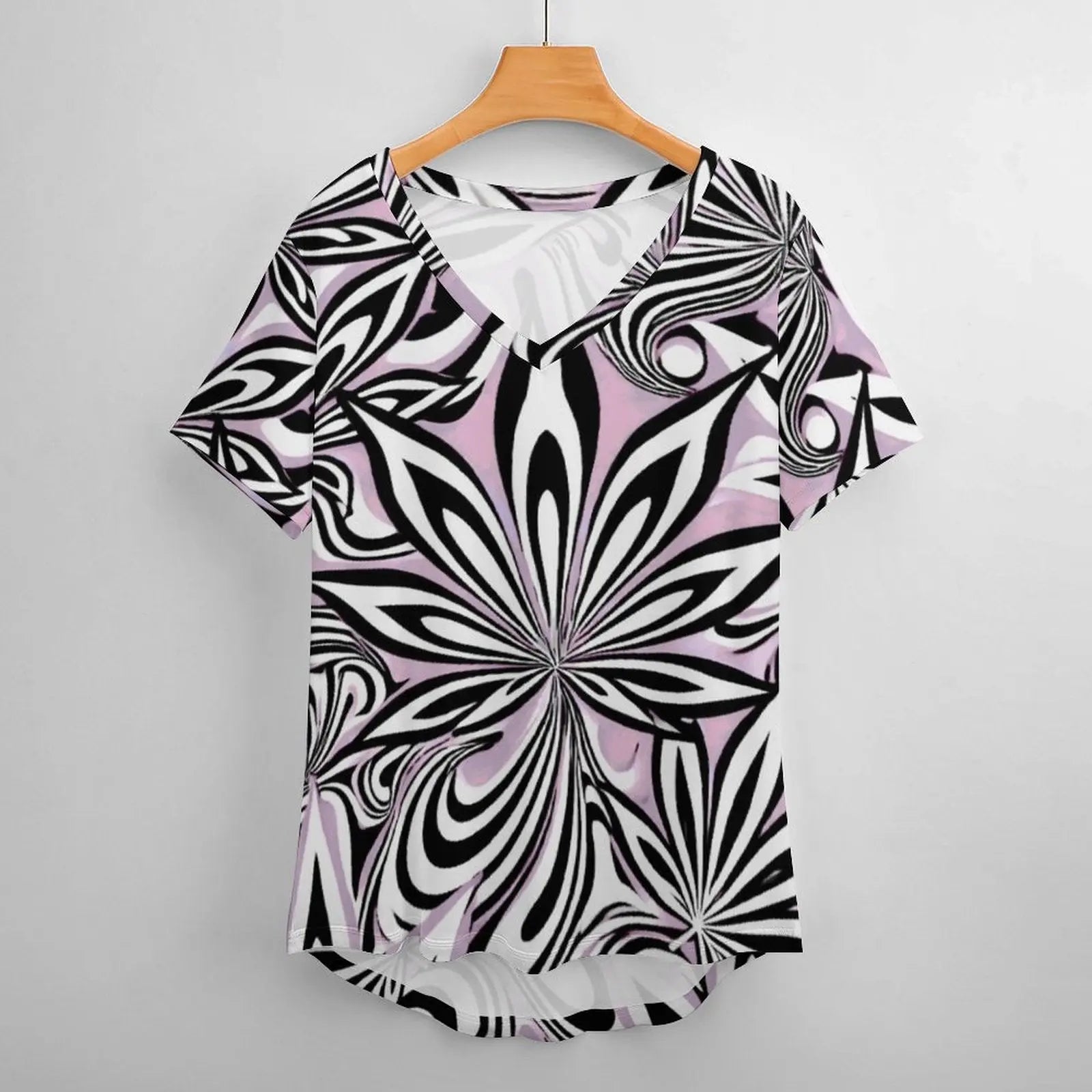 Putcci V neck T women's T shirt